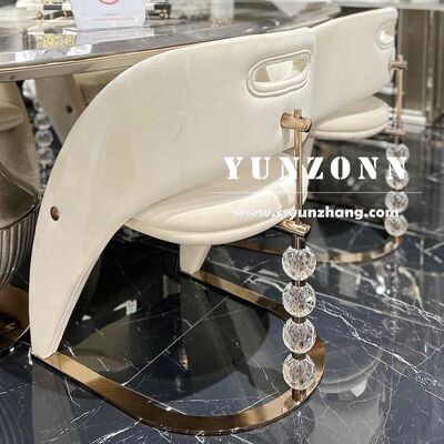 ノルディック・デザイナー クリスタル装飾食卓 ライト・ラグジュアリー・メタル 結婚式 ホテル リビング ホール用