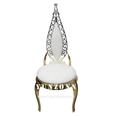 お買い得 金のステンレス鋼の商業結婚の宴会の椅子の革ビロード オンライン