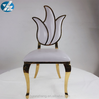 花の設計高い背部結婚の椅子の高貴な家具の椅子49X56X107cm