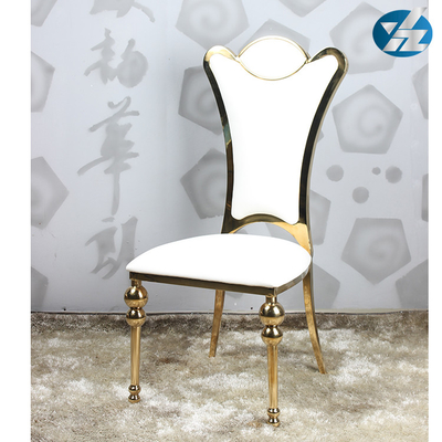 55X60X110 SSは椅子の金によってめっきされたホテルの結婚式のでき事の椅子の食事を装飾した