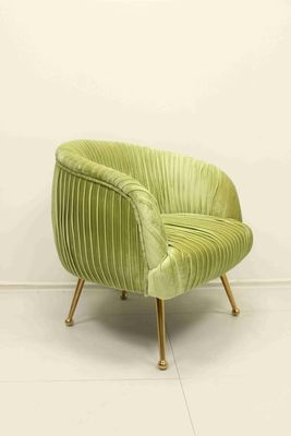 良い値段 リビングルーム モダンな高級ピンクベールテッドソファーセット 食事用の椅子 レストラン カフェ オンライン