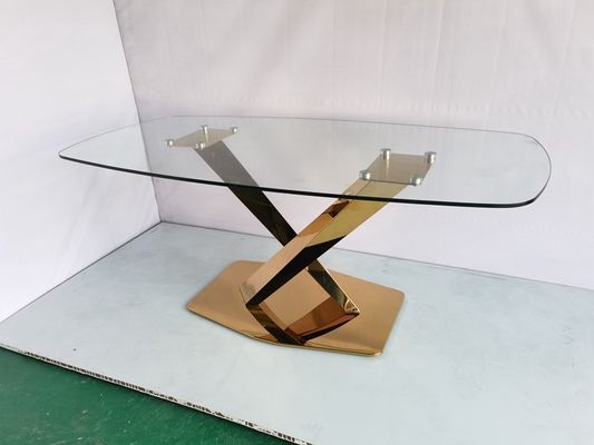 良い値段 結婚式 輸入 金属ベース 鏡付き ガラスの上食卓 クリスタル オンライン