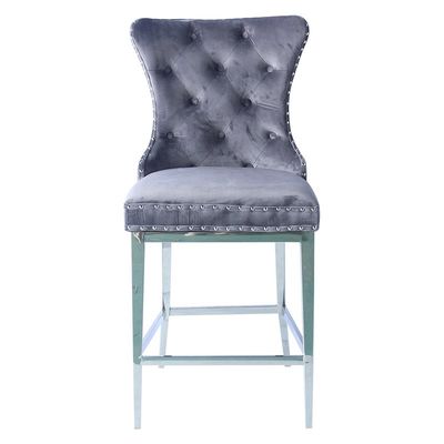 お買い得 曲線のレストラン棒椅子のビロード カバー バックルの背部が付いている快適な座席 オンライン