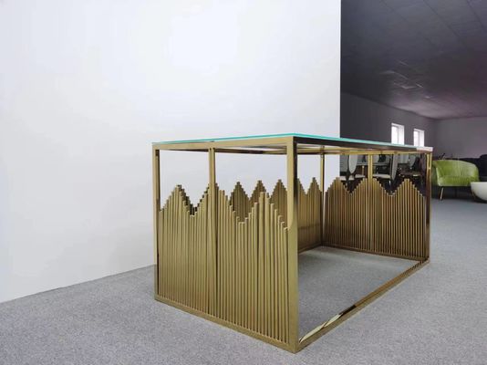 お買い得 新しいモデル ステンレス鋼の長方形 パーティー イベント ゴールド 結婚式テーブル オンライン