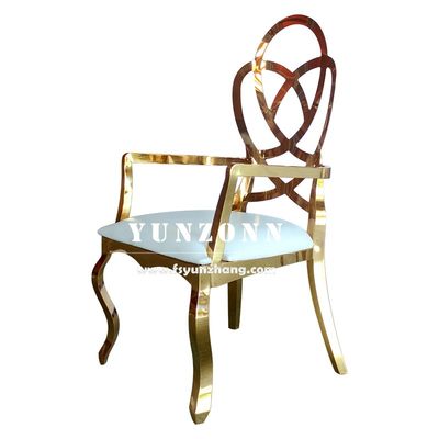 良い値段 豪華な結婚式家具 ローズ 彫り 裏 ホテル レストラン チェア ゴールド ステンレス ステンレス 宴席 チェア オンライン