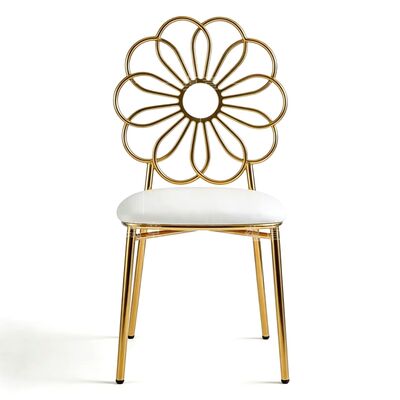 お買い得 宴会スタッキングウェディングパーティーゴールドフレーム装飾SS食事メタリックレンタル家具イベントチェア オンライン