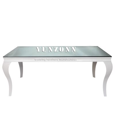 お買い得 卸売人気 白い長方形のテーブル 結婚式 ドーテルテーブル 結婚式 誕生日 屋外イベント オンライン
