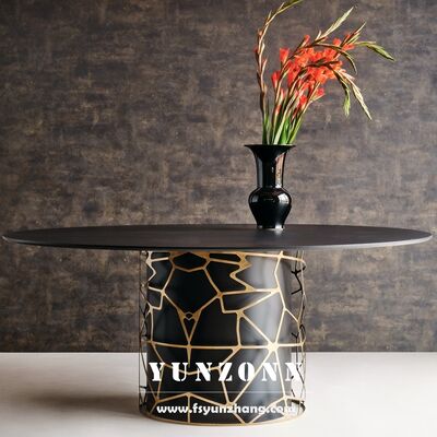お買い得 結婚式用、トルコデザインの黒ステンレス製テーブル、卸売高級リビングルーム家具、ナイトクラブ、エクステリア オンライン
