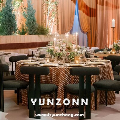 お買い得 結婚式の家具の高級黒鉄金属フレーム Vip 宴会椅子 オンライン