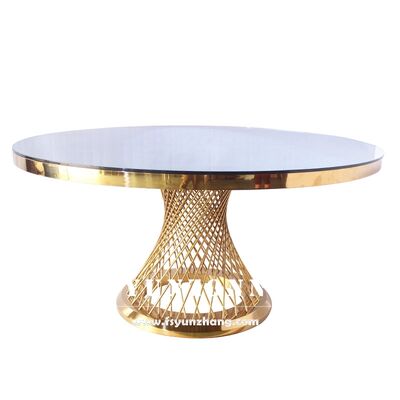 お買い得 豪華家具 イベント パーティー ステンレス ステンレス グラス 魚網 丸い 宴会 宴会 テーブル 結婚式 オンライン