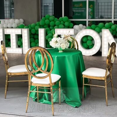 お買い得 イベント・結婚式・ホテル・レストラン・屋外バー向けラグジュアリーゴールドダブルリングオービットチェア - ステンレススチールレンタルチェア オンライン