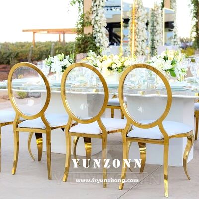 お買い得 モダン 贅沢 金 アクリル 透明 丸い 背面 O 形 レザー 椅子 ホテル ダイニングルーム オンライン