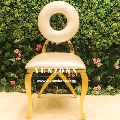 お買い得 高品質 モダン ゴールド ダイニング チェア バンケットやレストランのためのステンレス 鋼で丸いバック オンライン