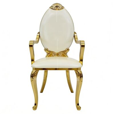 お買い得 モダン 贅沢 金 ステンレス スチール 耐久 背中 高さ 食事 椅子 ホテル 屋外 アパート 使い オンライン