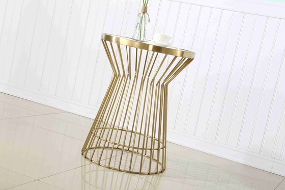 お買い得 でき事の飾ることのための贅沢な金ステンレス鋼結婚ミラーのケーキのテーブル オンライン