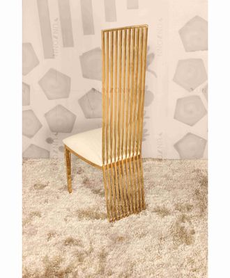 良い値段 高い背部結婚の椅子の金の贅沢な宴会はステンレス鋼の重量200Kgの議長を務める オンライン