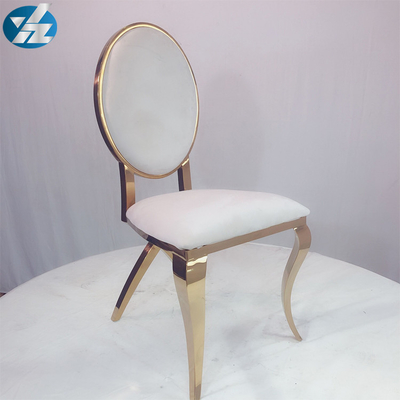 ビロードの椅子のChromeの十字の背部足の優雅で白い結婚の宴会の椅子