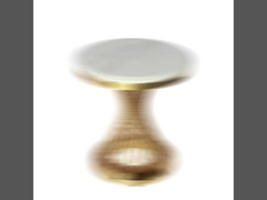 6-8人のための鋼鉄管の基盤が付いている豊富な円形のダイニング テーブル