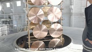 金家具製品の真空金メッキ加工